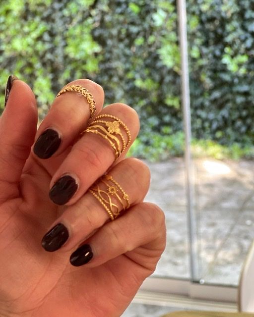 Кольцо символ Четырехлистник золочение