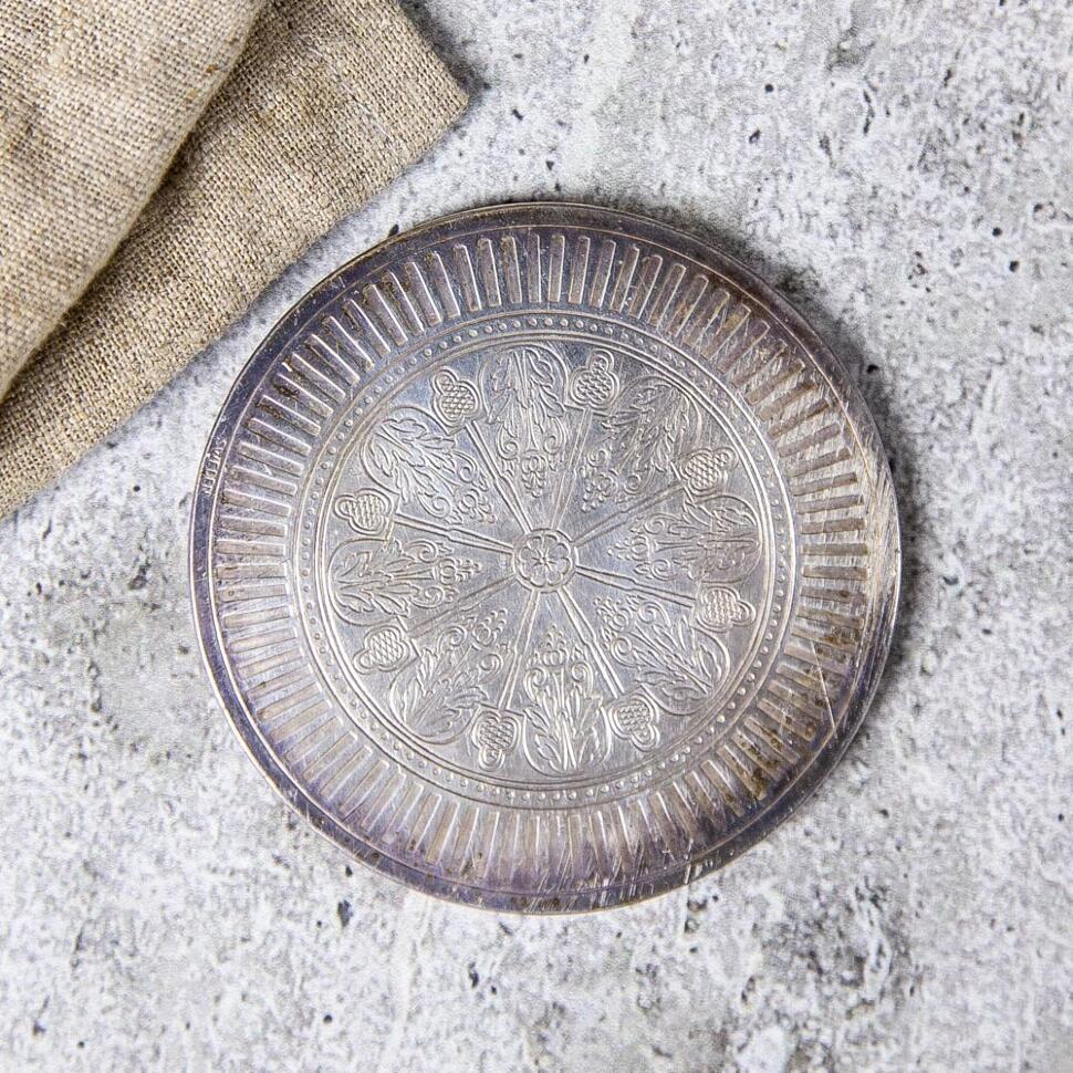 Подставка под горячее 8 см мельхиор