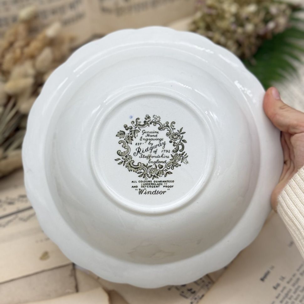 Салатник миска Ridgway Staffordshire Windsor 23 см Англия 