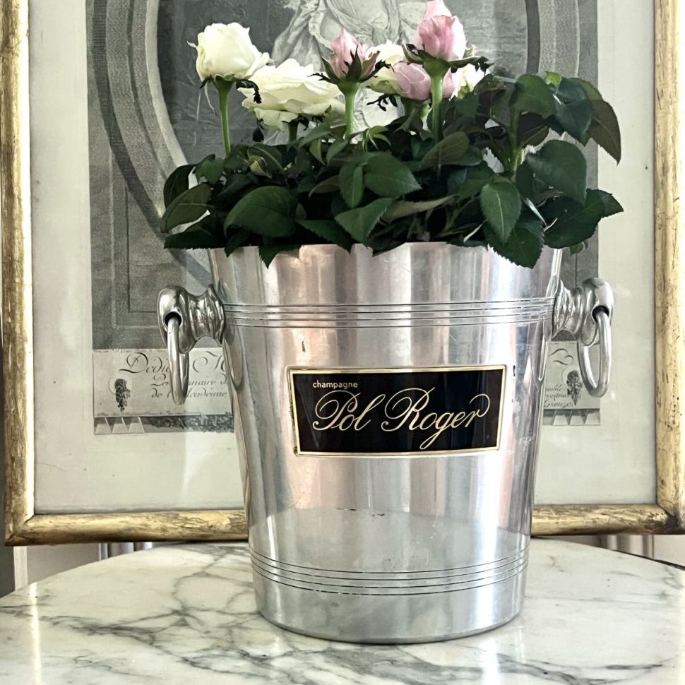 Ведро для охлаждения бутылки 20 см алюминий Франция