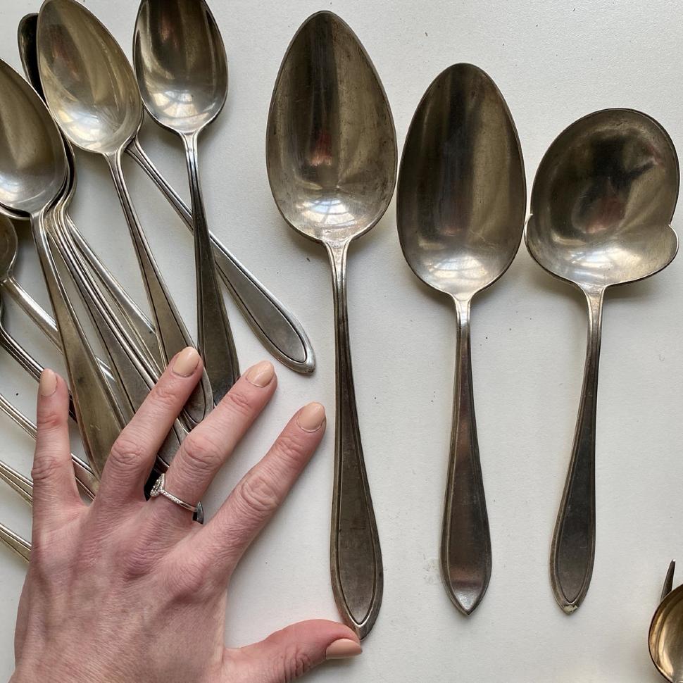 Ложка сервировочная большая 27 см Keltum сталь