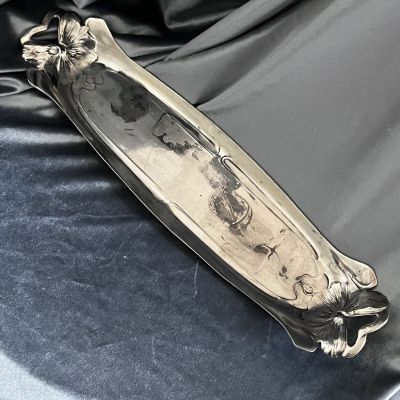 Блюдо Galia Christofle Арнуво 35 см серебрение Франция