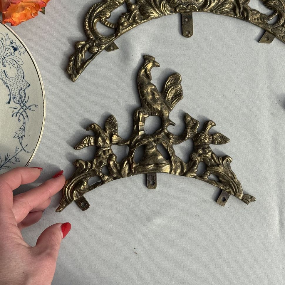 Навершие на раму и зеркало Курица 19 см бронза    