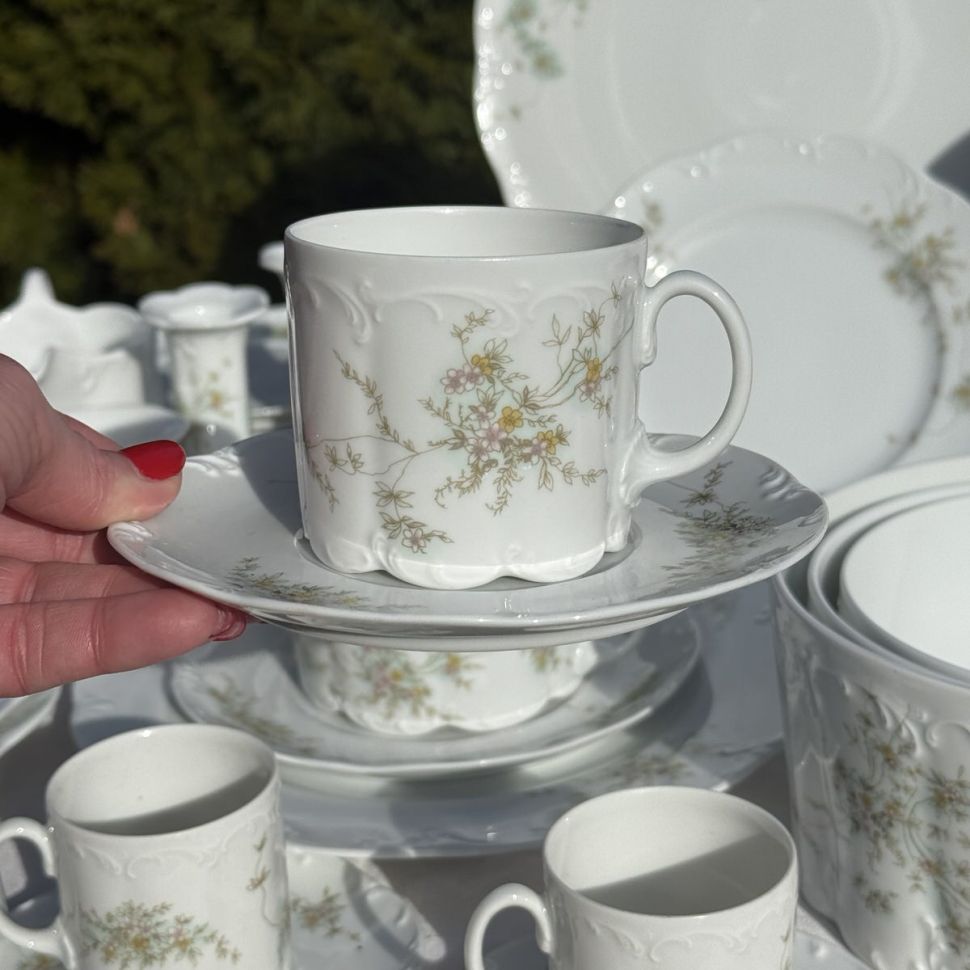 Кофейная пара Rosenthal Monbijou Полевые цветы 110 мл Германия