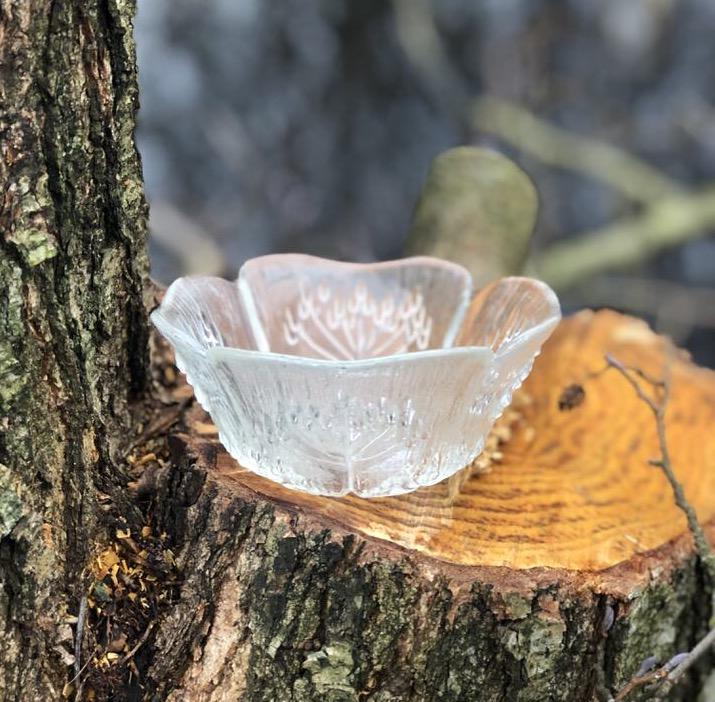 Салатник 13 см веточки stro хрусталь Швеция