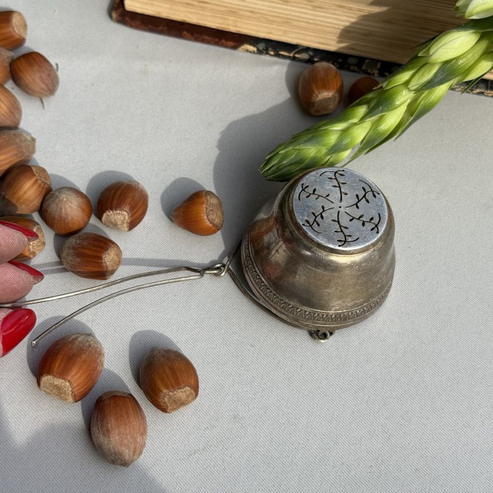 Ситечко для чая 5 см серебрение   