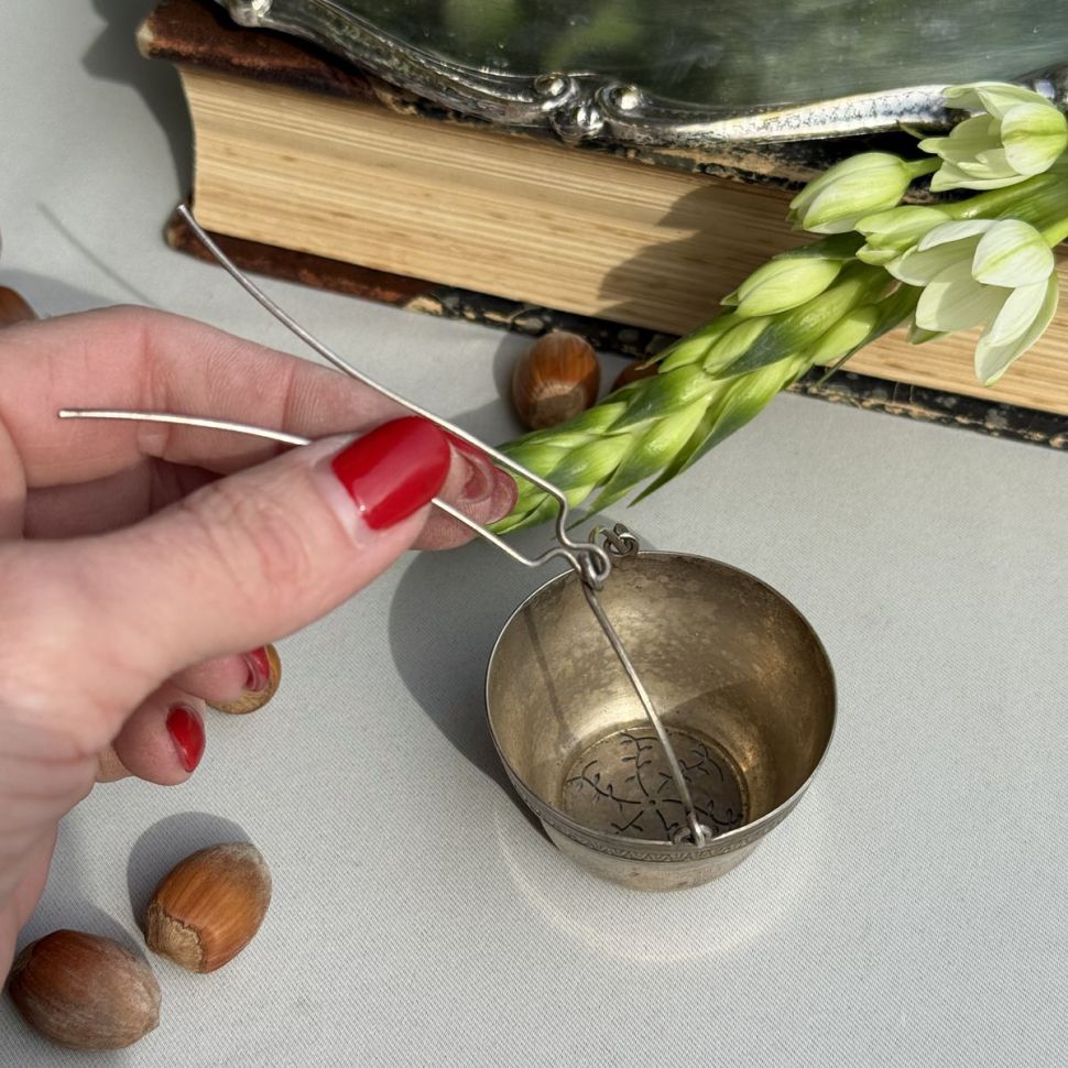 Ситечко для чая 5 см серебрение   