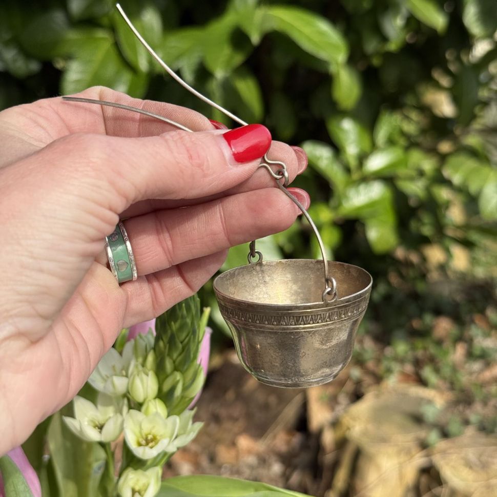 Ситечко для чая 5 см серебрение   