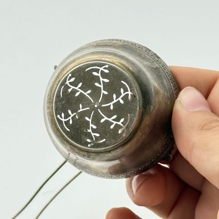 Ситечко для чая 5 см серебрение   