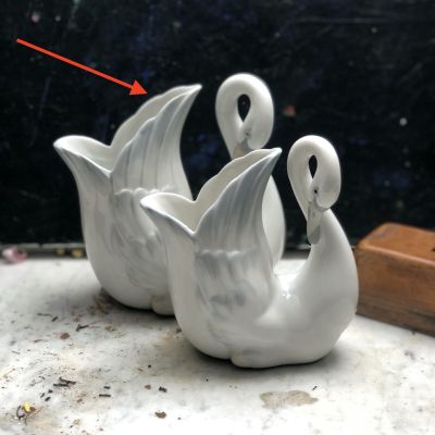 Ваза 18 см Лебедь Zaphir Испания фарфор