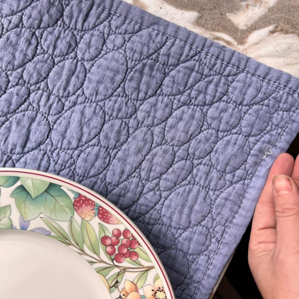 Сет Салфетка сервировочная сиреневая 33х44 см хлопок