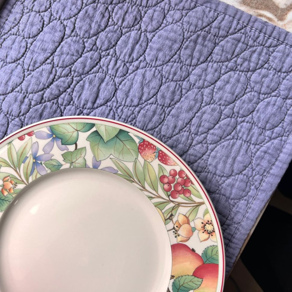 Сет Салфетка сервировочная сиреневая 33х44 см хлопок