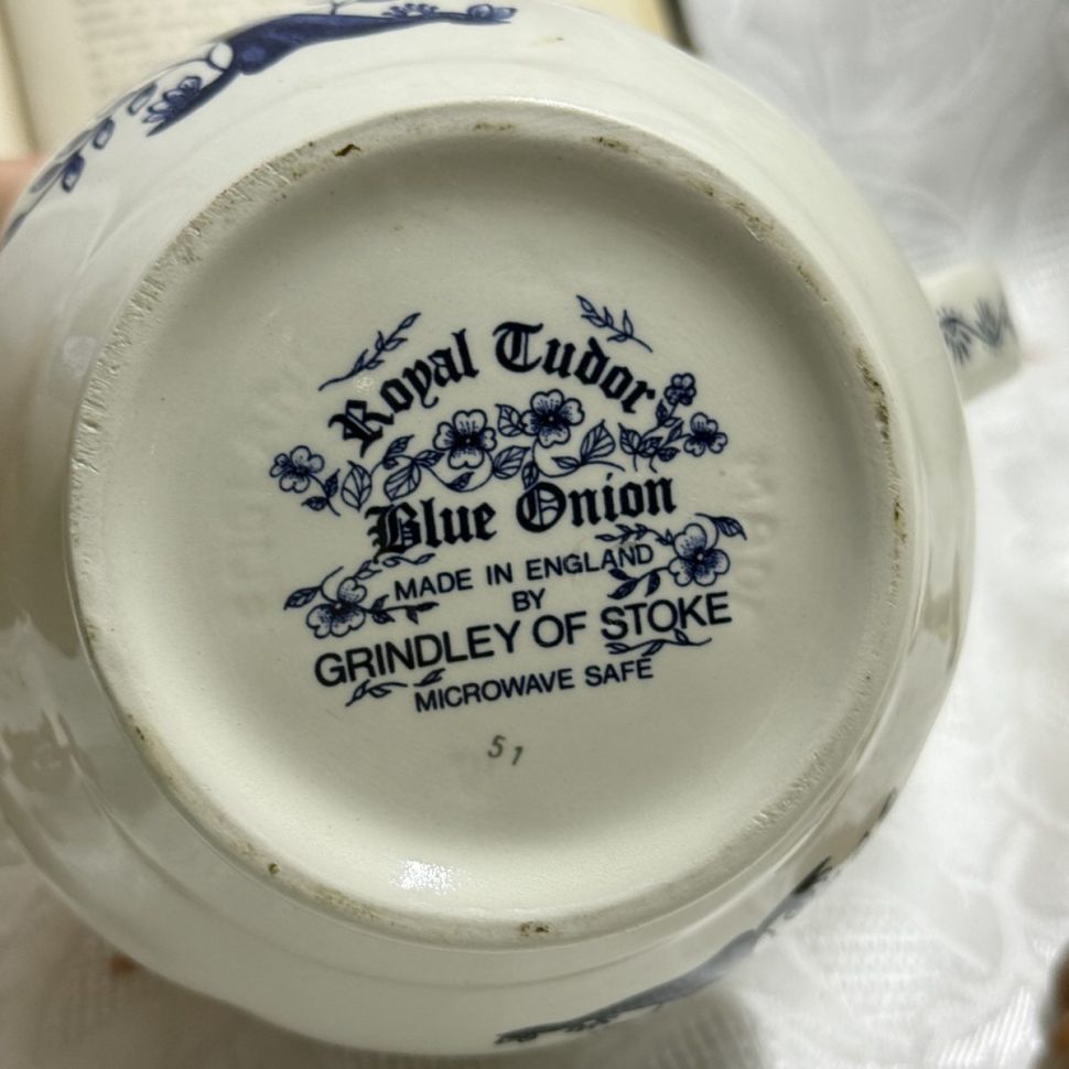 Чайник кофейник Royal Tudor Blue Onion 1,4 л Англия