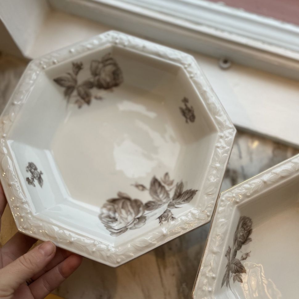 Тарелка глубокая восьмигранная 24 см PALT Чехия