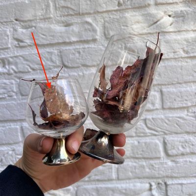 Бокал 150 мл на мельхиоровом основании