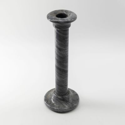 Подсвечник Колонна для тонкой свечи, мрамор