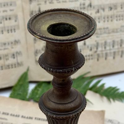 Подсвечник на одну свечу 25 см латунь 