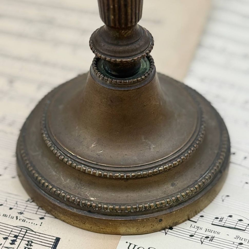 Подсвечник на одну свечу 25 см латунь 