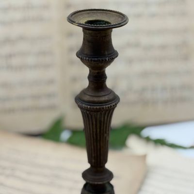 Подсвечник на одну свечу 25 см латунь 