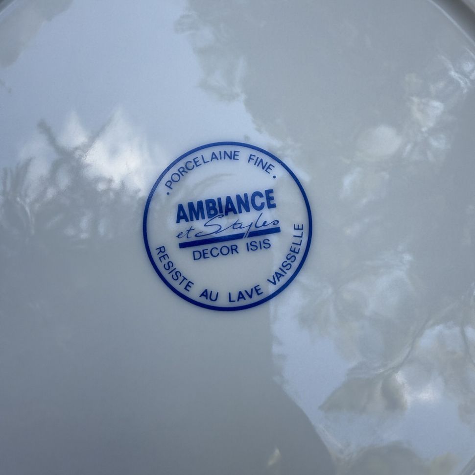 Тарелка Ambiance et Styles синий 27 см фарфор