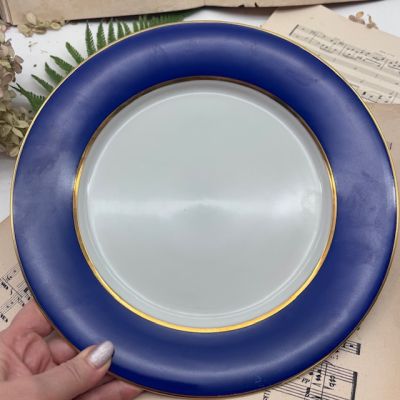 Тарелка Ambiance et Styles синий 27 см фарфор