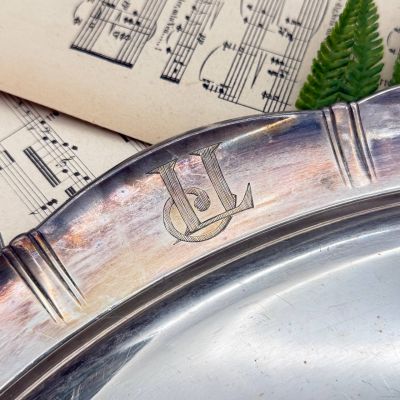 Блюдо поднос Christofle Gallia 41 см серебрение Франция