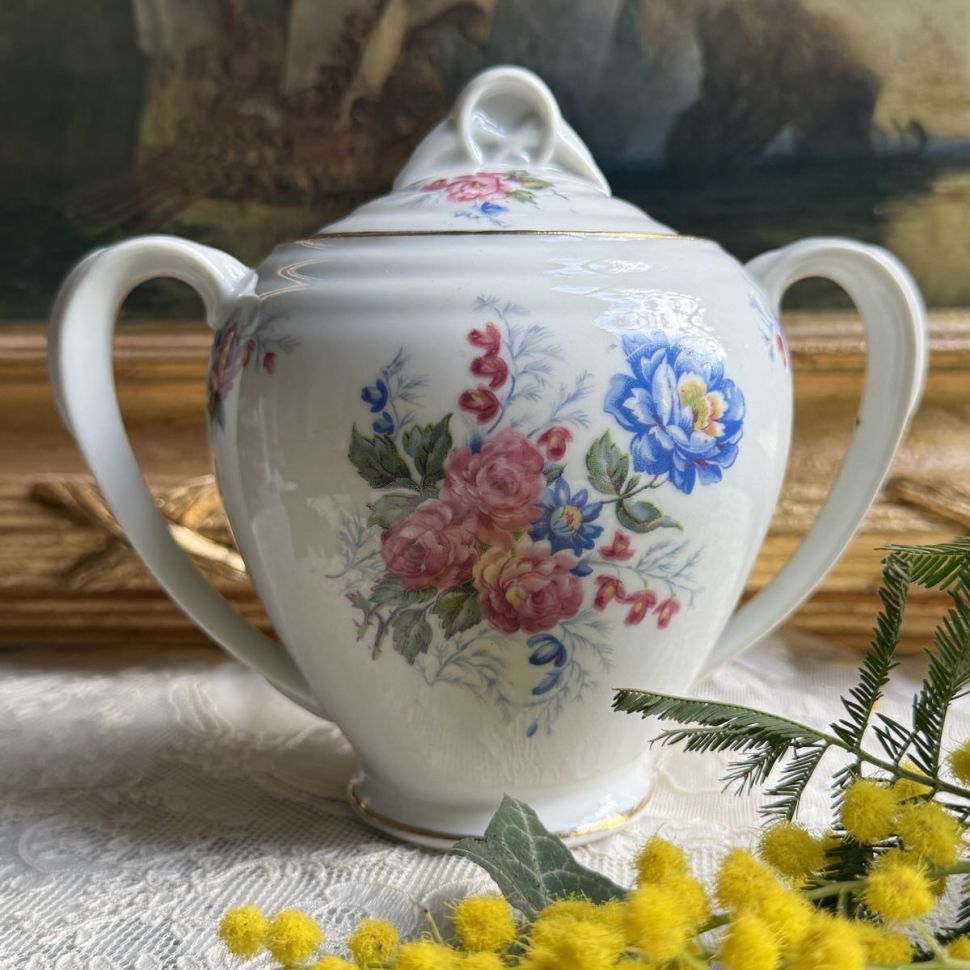 Сахарница Цветы 18 см Франция 