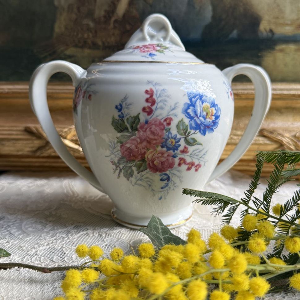 Сахарница Цветы 18 см Франция 