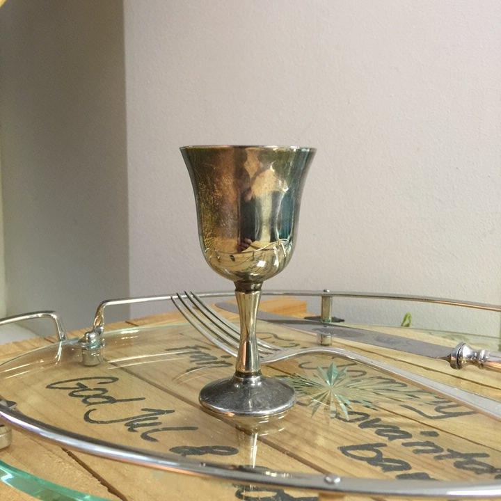 Рюмка мельхиор Португалия 50 мл