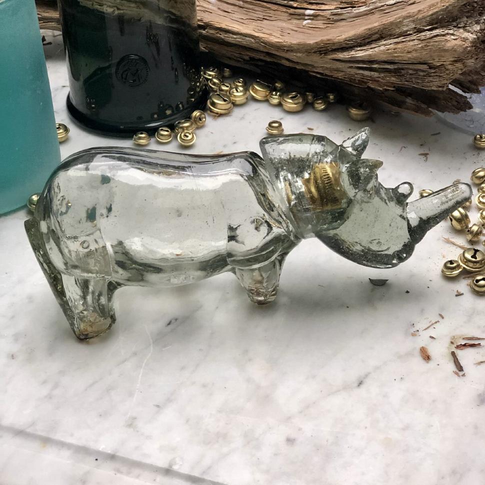 Сосуд для хранения Носорог Mohan Meakin, стекло