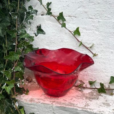 Ваза с волнистым краем дизайнерская Швеция