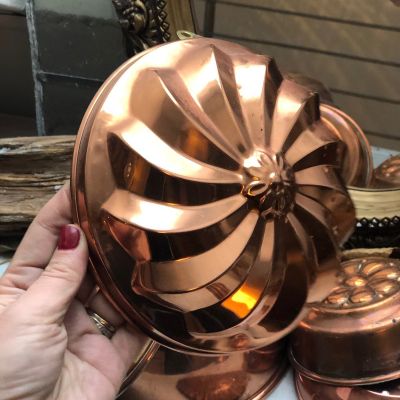 Форма для выпечки с подвесом 17 см Цветок медь