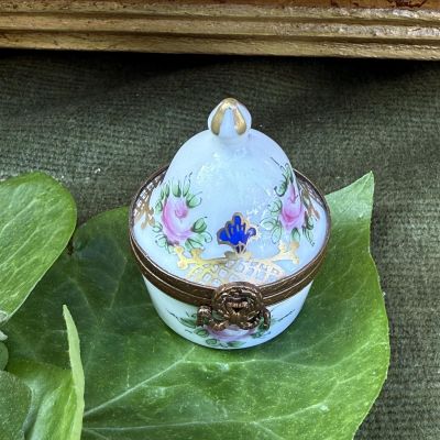 Шкатулка таблетница Limoges 4 см Франция