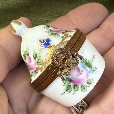 Шкатулка таблетница Limoges 4 см Франция