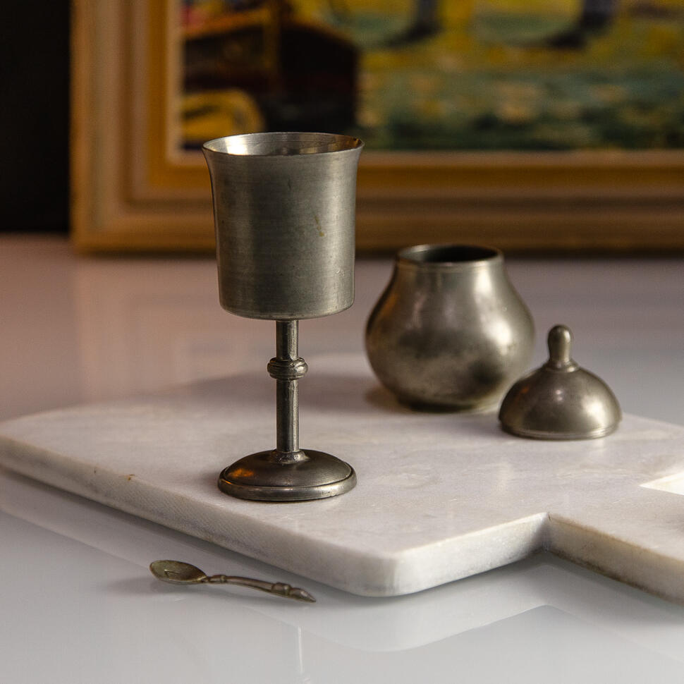 Бокал 180 мл олово (вмятинка)