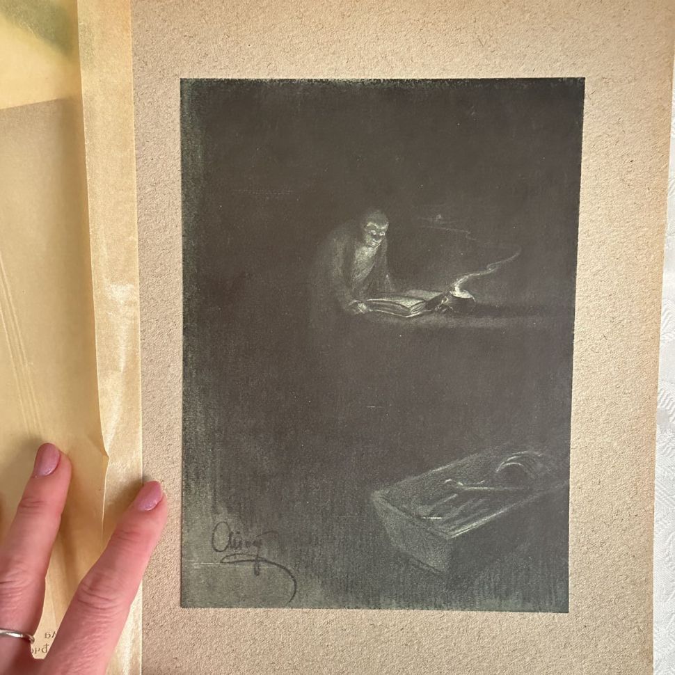 Литография 1912 г Война и Мир на картоне