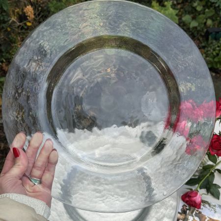 Тарелка подстановочная 34 см хрусталь Швечия