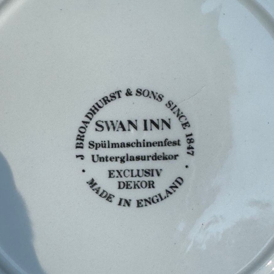 Тарелка J.Broadhurst & Sons Swan Inn 26 см Англия