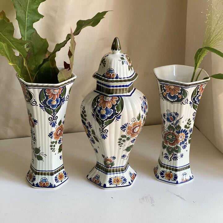 Ваза 23 см Полихром Delft Голландия