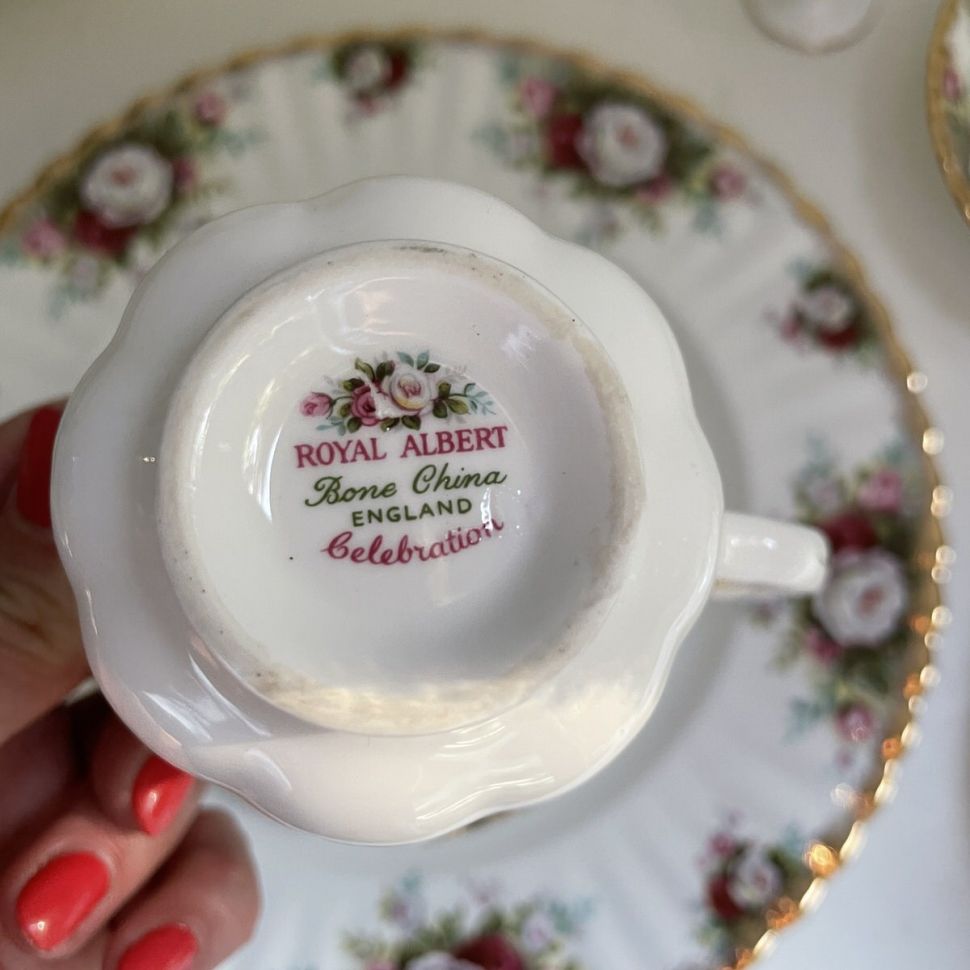 Чайная пара Royal Albert Celebration 200 мл Англия 