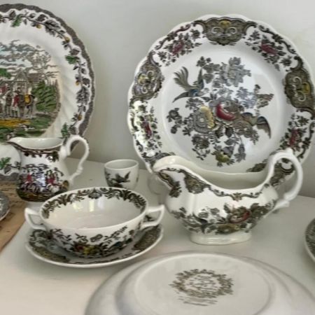 Соусник на блюде Windsor Staffordshire 340 мл Англия  