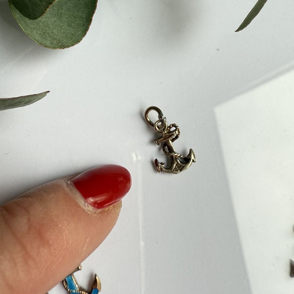 Подвеска Якорь 1,3 см в стиле Thomas Sabo 925