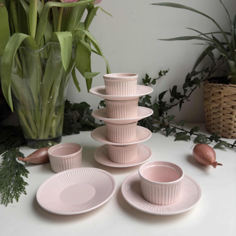 Чаша с блюдцем для взбитых сливок (пот-о-крем) 6 см Голландия