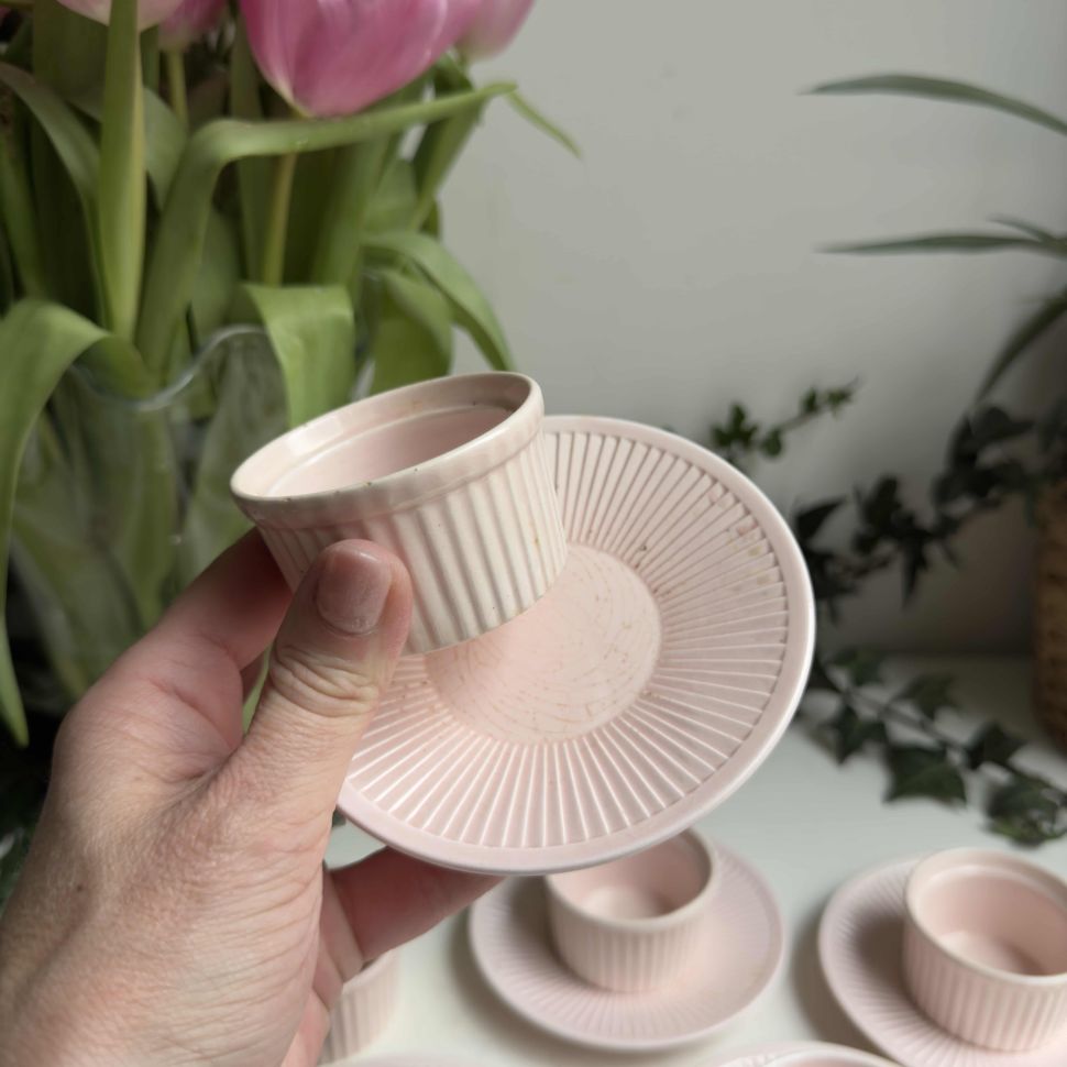 Чаша с блюдцем для взбитых сливок (пот-о-крем) 6 см Голландия