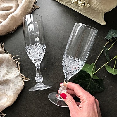 Бокал хрусталь высокий фактурный