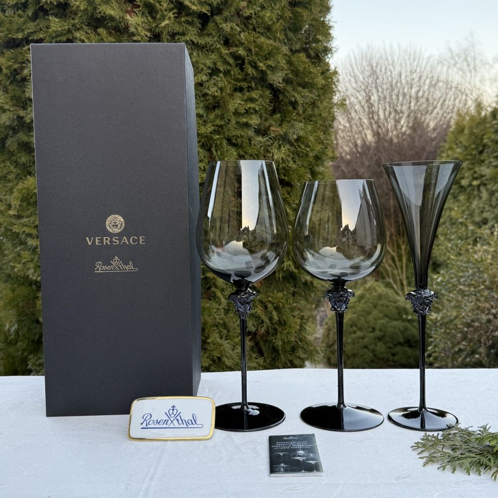 Бокал для вина Rosenthal Versace Medusa Lumiere Haze 900 мл Германия 