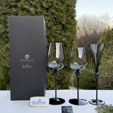 Бокал для вина Rosenthal Versace Medusa Lumiere Haze 900 мл Германия 