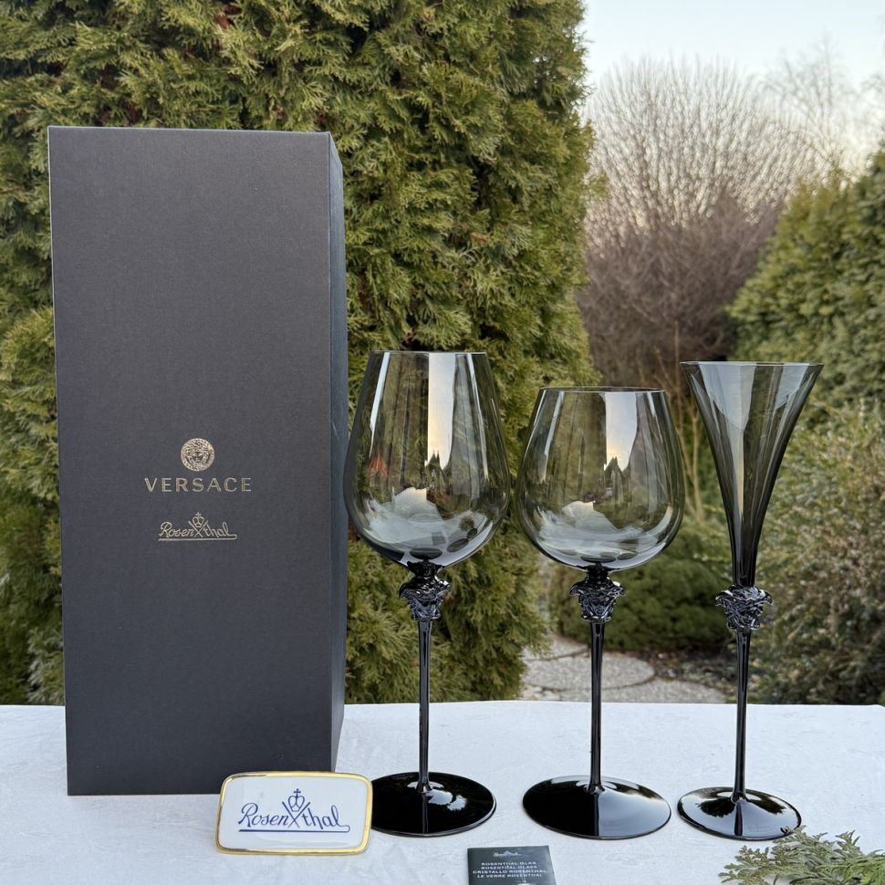 Бокал для вина Rosenthal Versace Medusa Lumiere Haze 900 мл Германия 