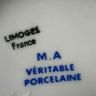 Шкатулка Limoges Золотые цветы 11 см фарфор Франция