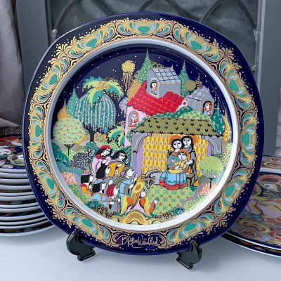 Тарелка Rosenthal Рождественские песни 28 см фарфор Германия 1983 г. 